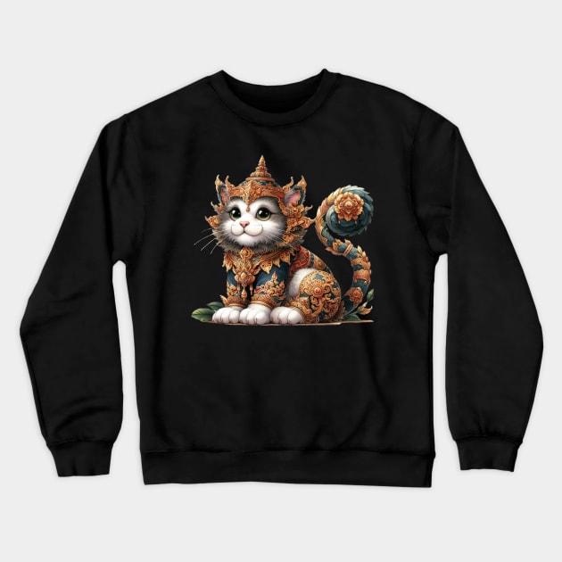 Cat of Siam Crewneck Sweatshirt by CAutumnTrapp